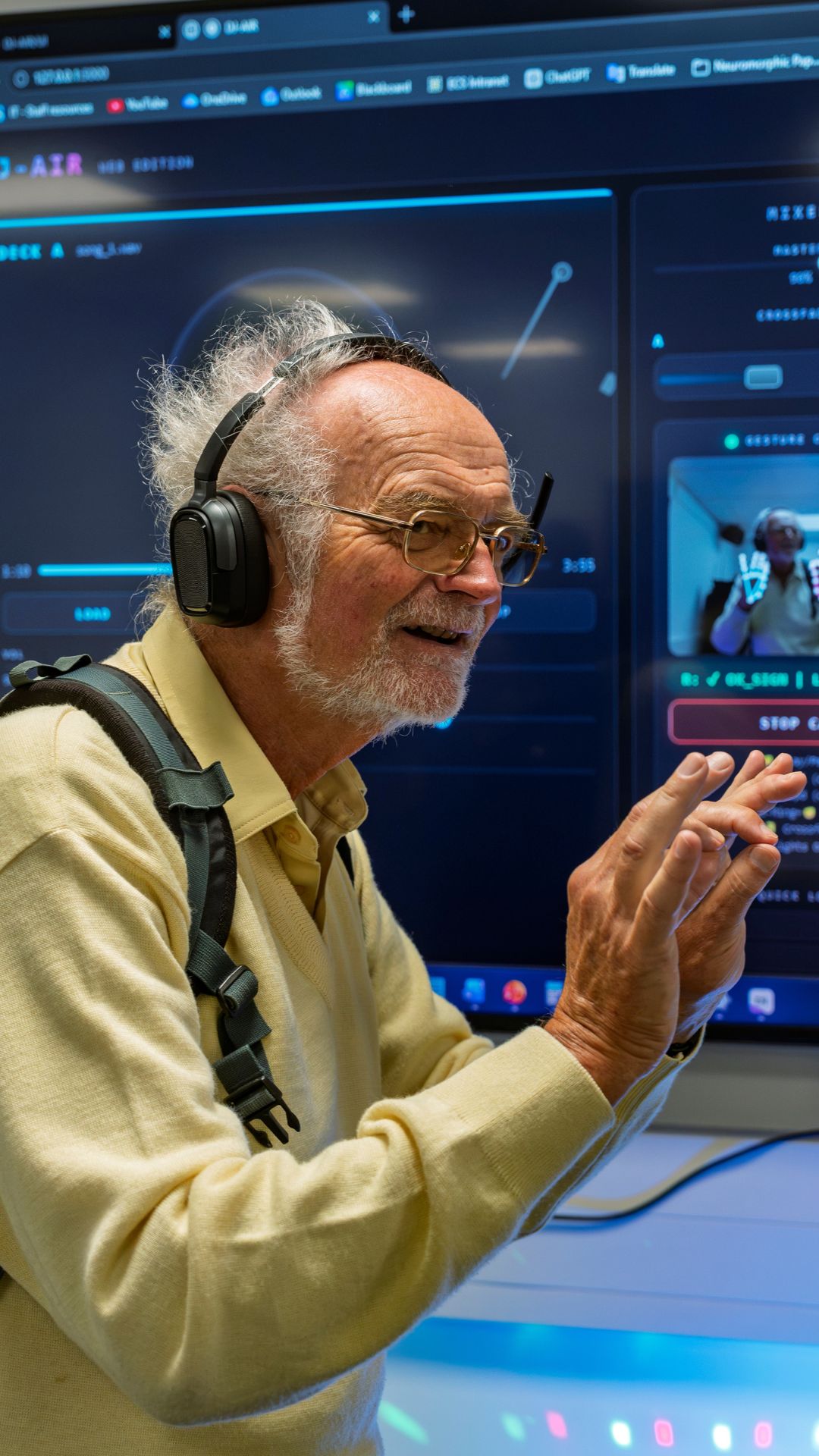 Engaging visitor at The British Science Festival using DJ Air